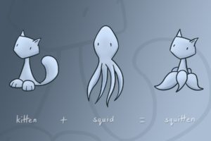 funny, Squid, Kittens