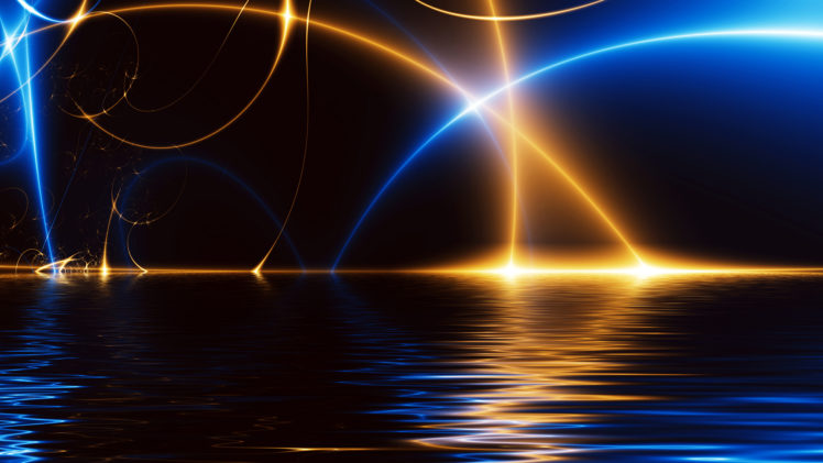 light, Rays, Water, Reflection HD Wallpaper Desktop Background