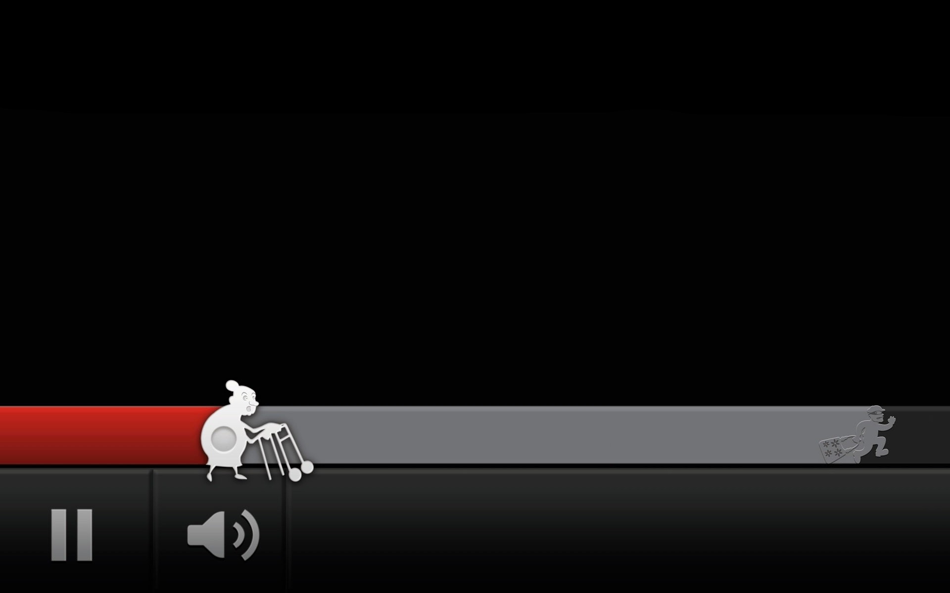 minimalistic, Humor, Funny, Youtube, Thief, Fun, Granny, Background, Pause Wallpaper