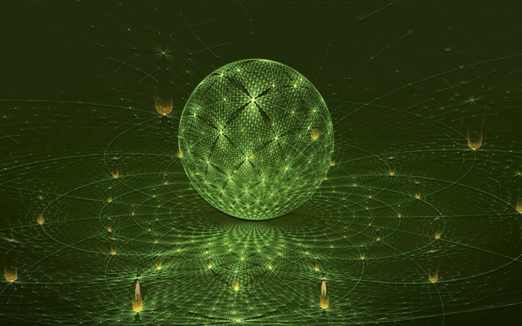 bola, Verde, Abstracto HD Wallpaper Desktop Background