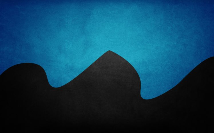 blue, Black, Minimalistic HD Wallpaper Desktop Background