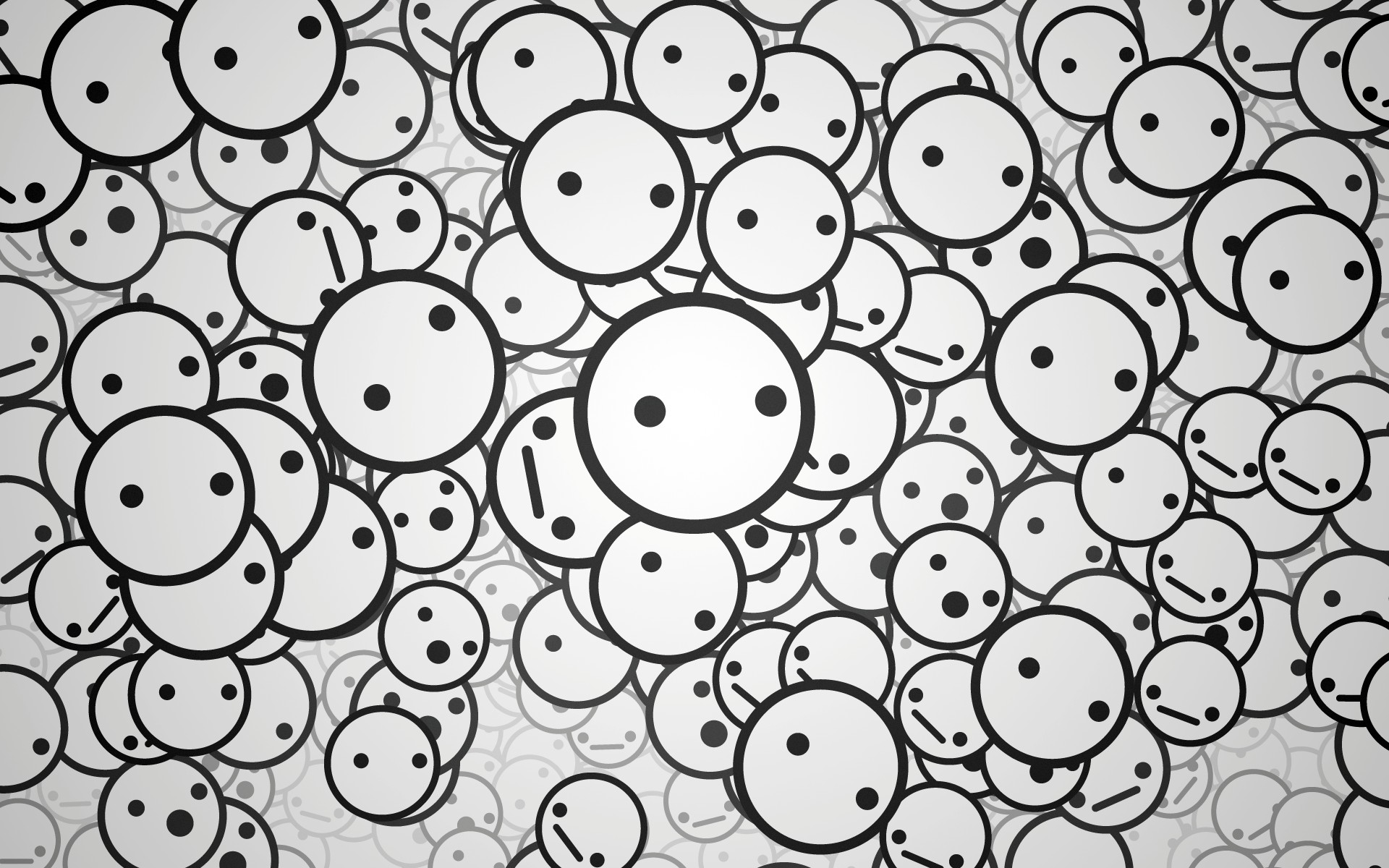 smiley, Face, Smiling, Monochrome, Faces Wallpapers HD / Desktop and