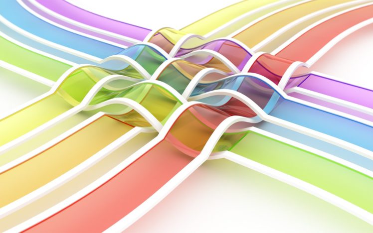 abstracto, Lazos, Colores HD Wallpaper Desktop Background