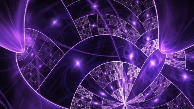 purple, Fractal HD Wallpaper Desktop Background