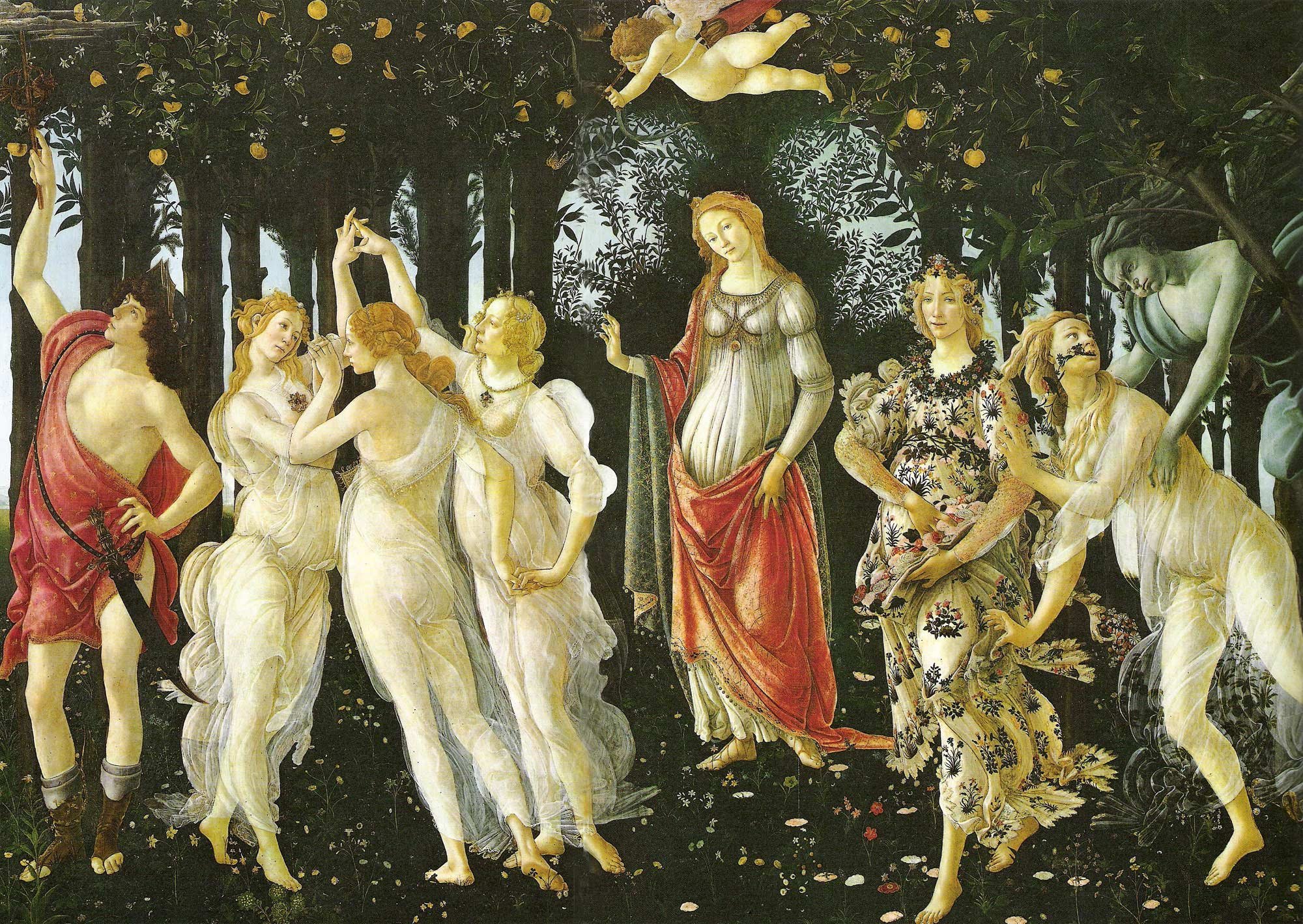 botticelli, Primavera, Pintura, Arte Wallpaper