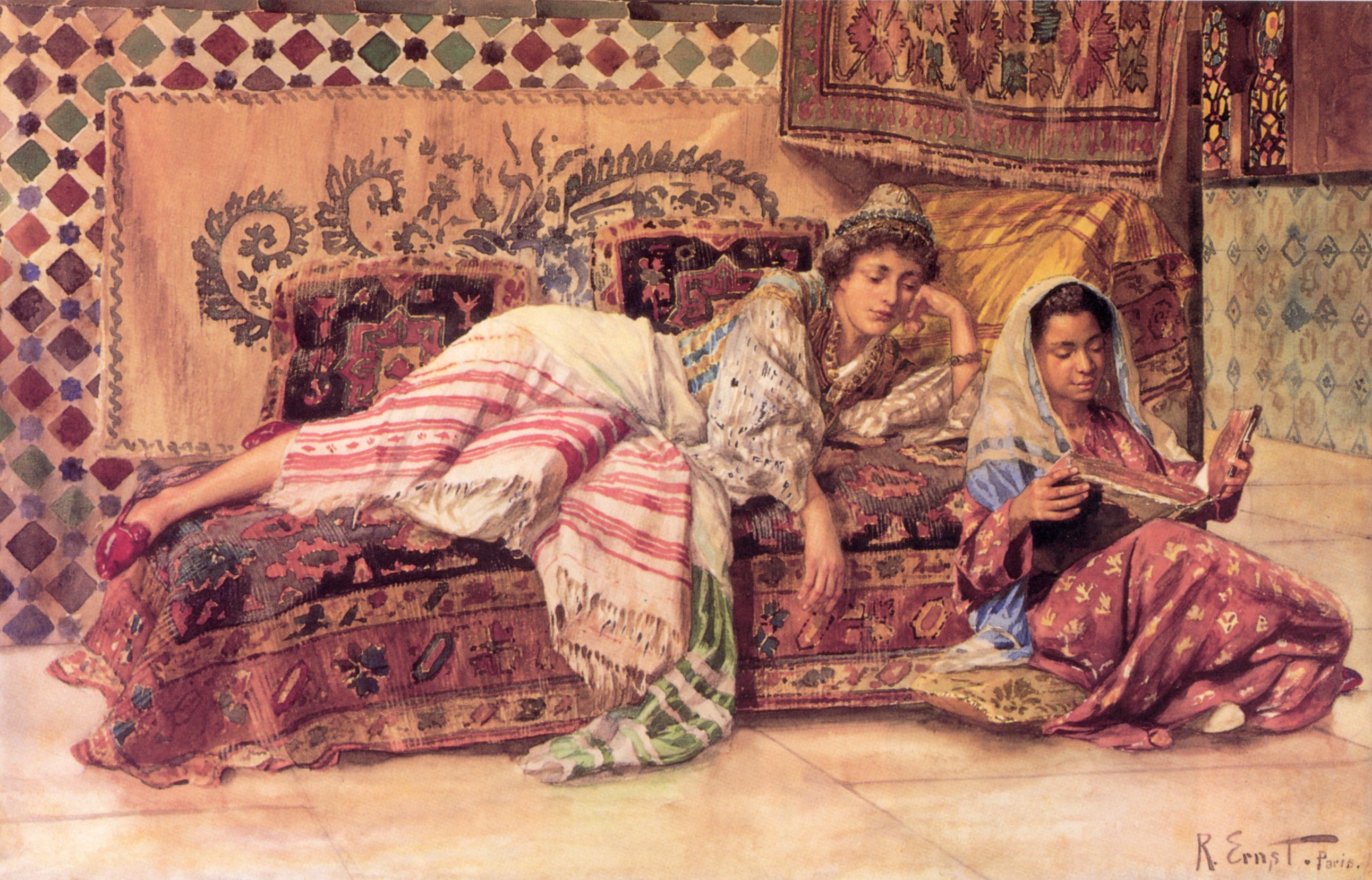 arte, Pintura, Mujeres, Harem Wallpaper