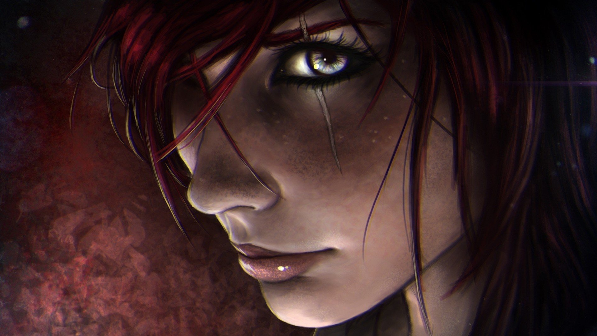 katarina, Video, Games, League, Of, Legends, Gray, Eyes, Redhead Wallpaper