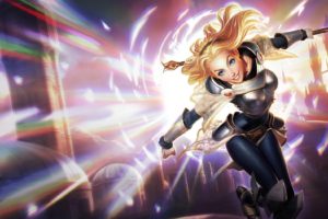 league, Of, Legends, Champions, Lux, Lol, Blonde, Girl, Smile