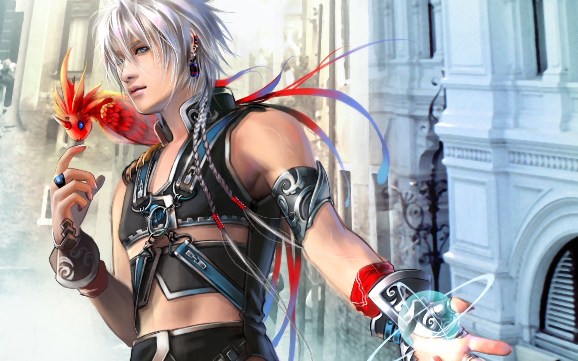 earrings, Blonde, Magic, Heise, Art, Building, Man, Sphere Wallpaper