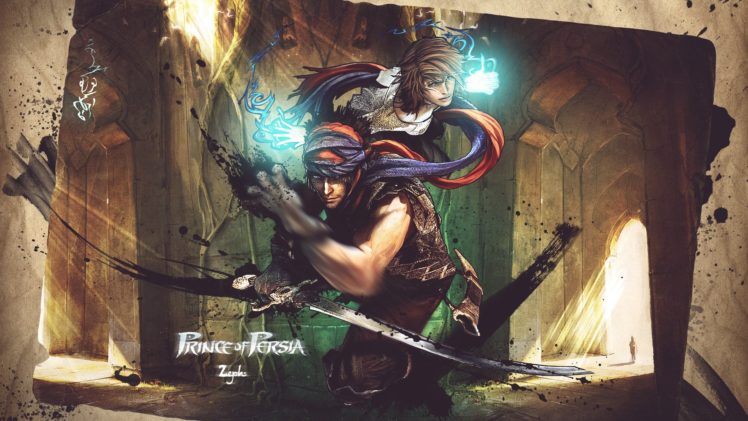 prince, Of, Persia, Girl, Art, Temple, Sword HD Wallpaper Desktop Background