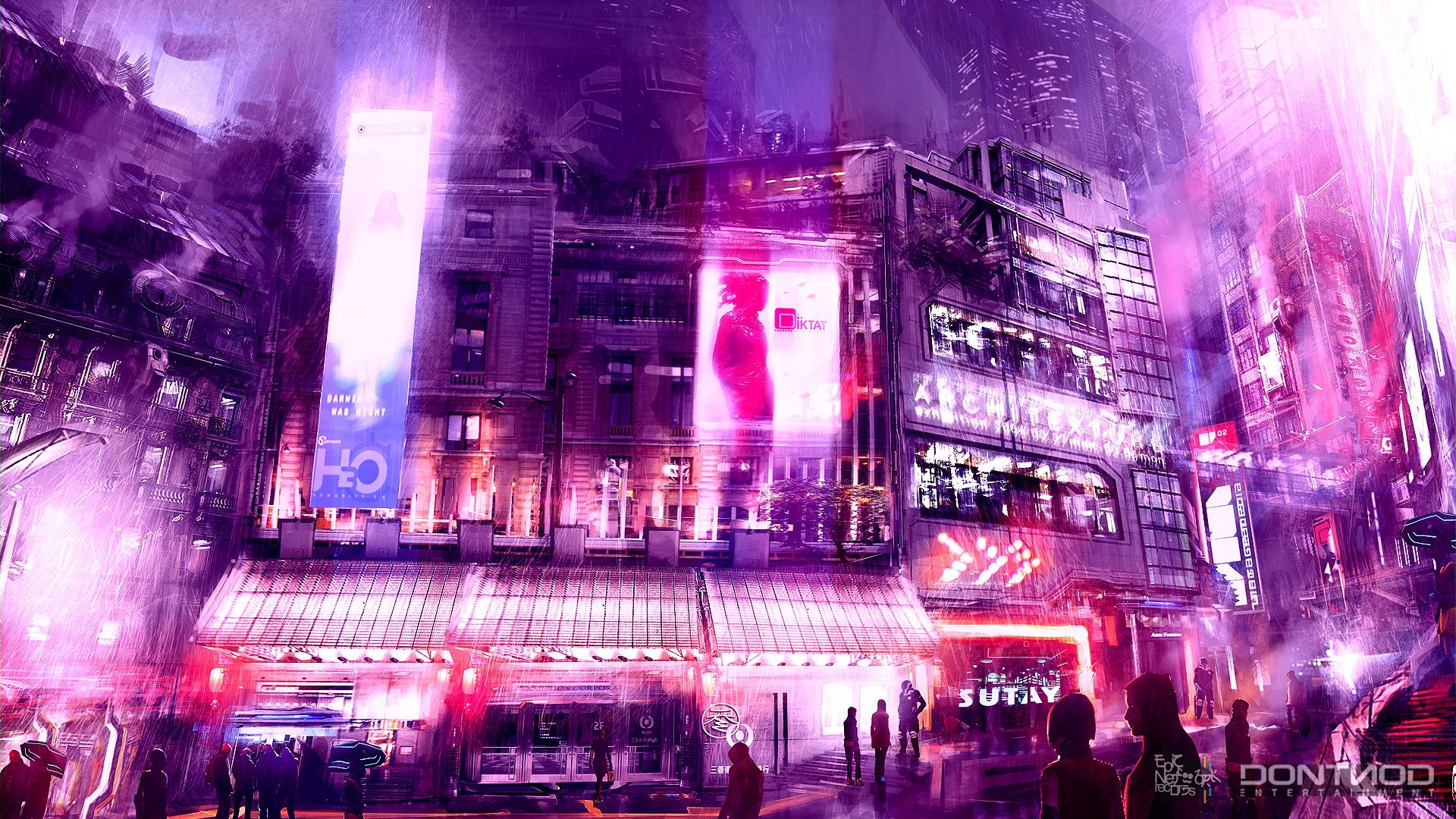 fantasy, City, Pin Wallpaper