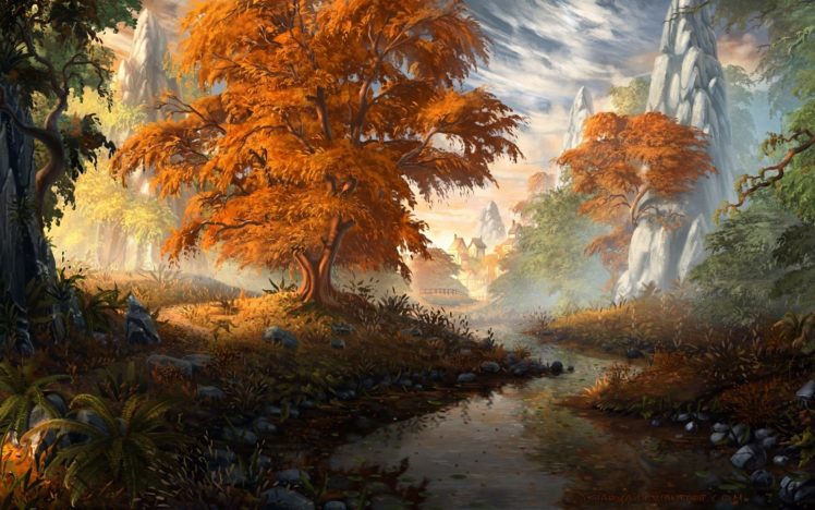fantasy world autumn HD Wallpaper Desktop Background