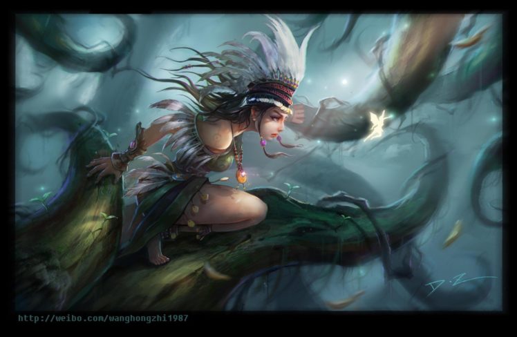 fantasy, Art, Warrior, Girls, Fairy HD Wallpaper Desktop Background