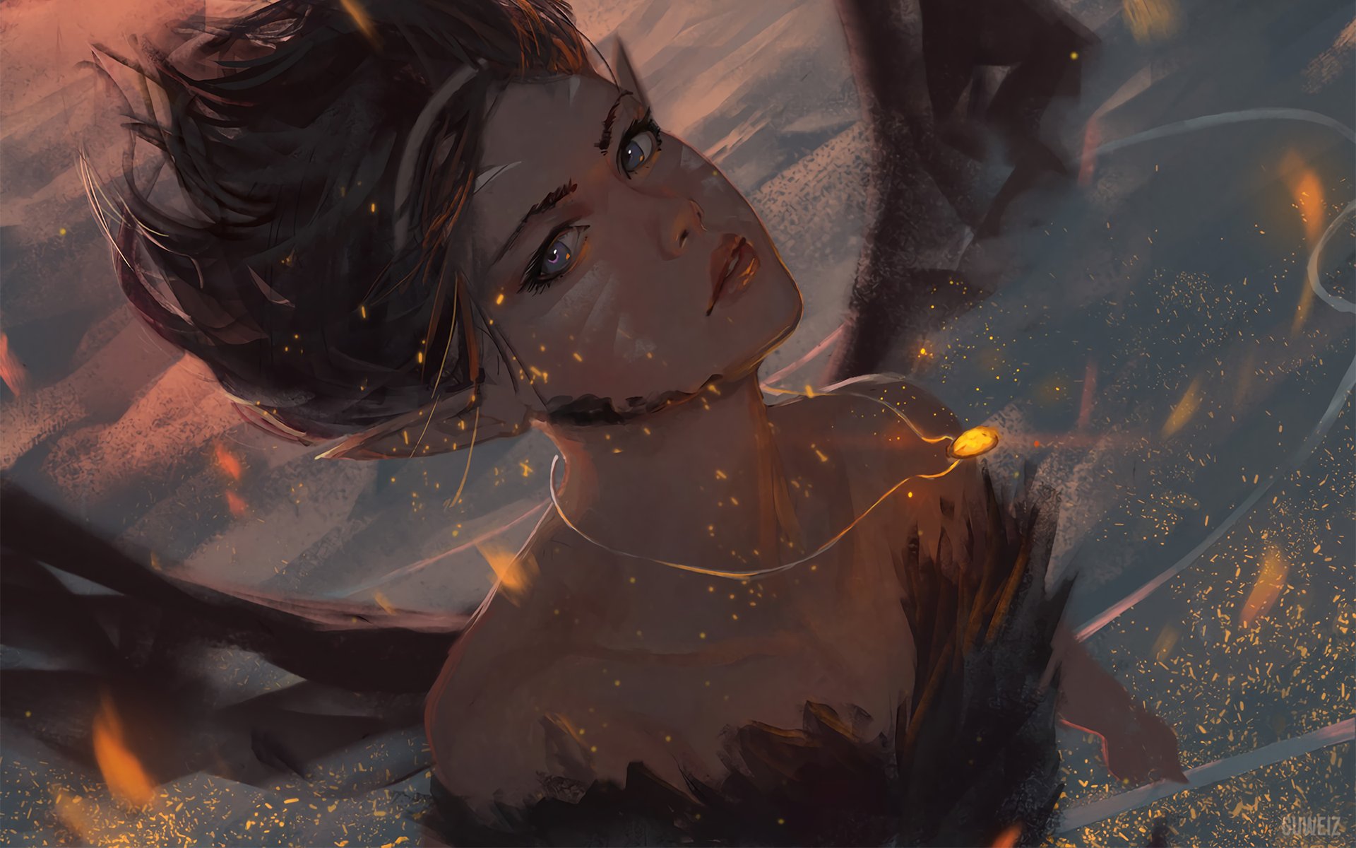 original, Characters, Fantasy, Artwork, Fire Wallpaper