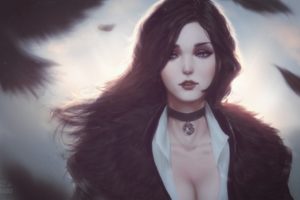 the, Witcher, Witch, Dark, Hair, Yennefer, Of, Vengerberg, Fantasy, Woman