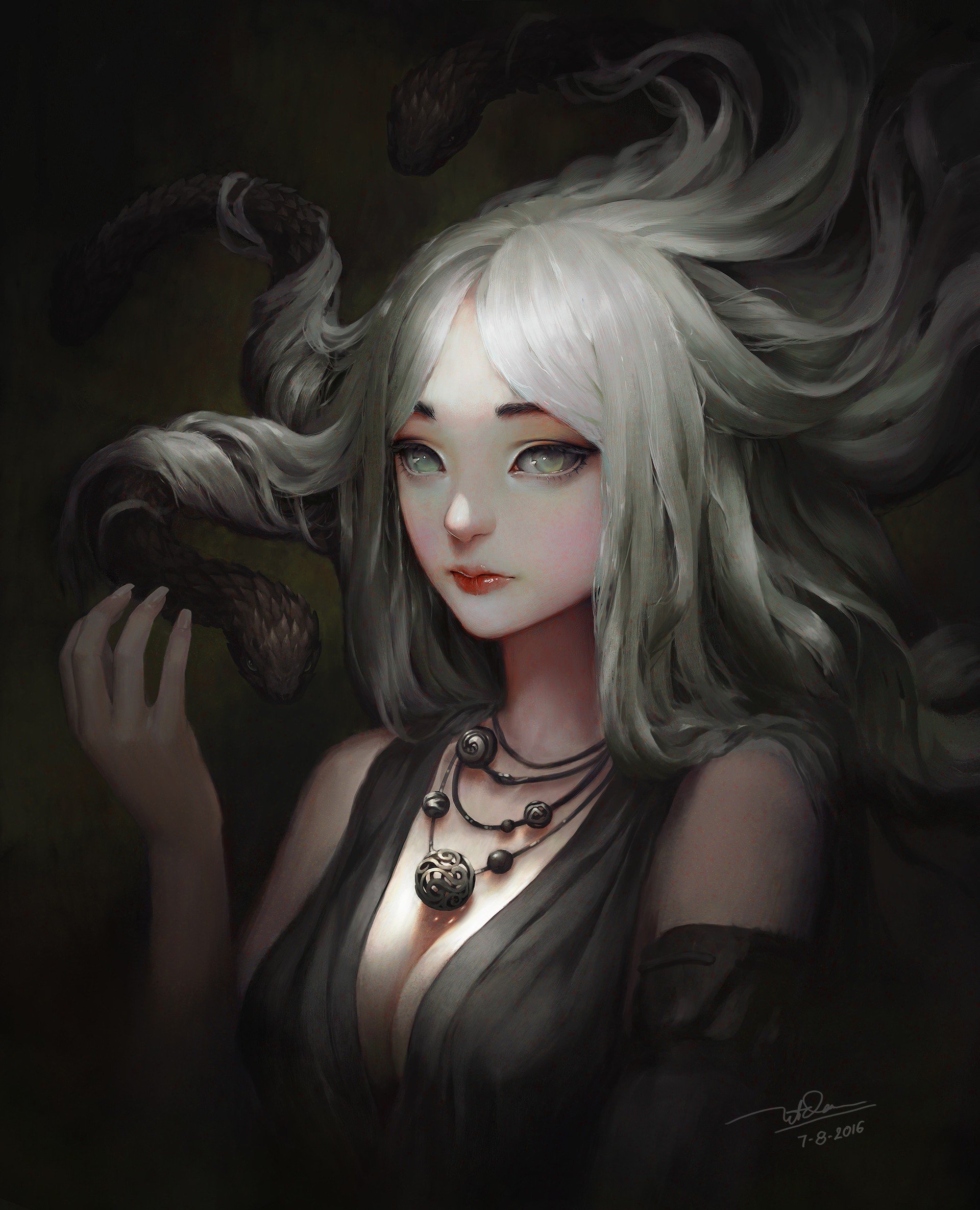 fantasy, Art, Woman, Medusa Wallpaper