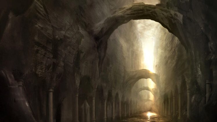 underground, Tunnel, Final, Fantasy, Dar HD Wallpaper Desktop Background