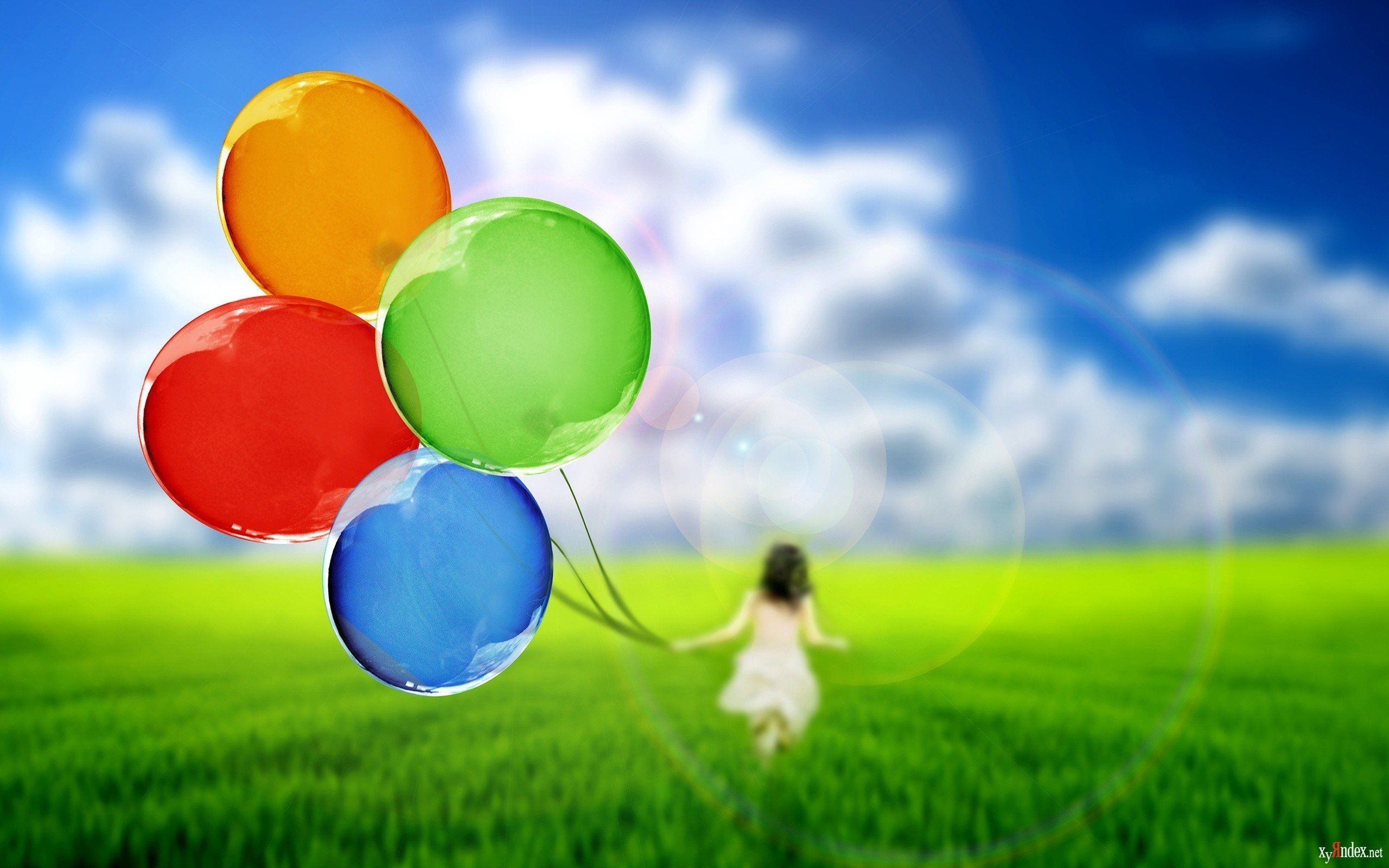 balons, Abstract, Child Wallpaper
