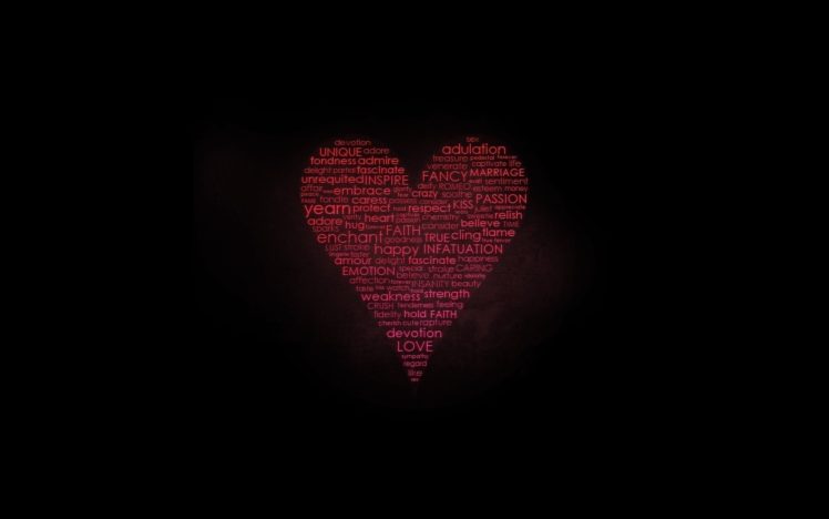 love, Heart, Forever, Words HD Wallpaper Desktop Background