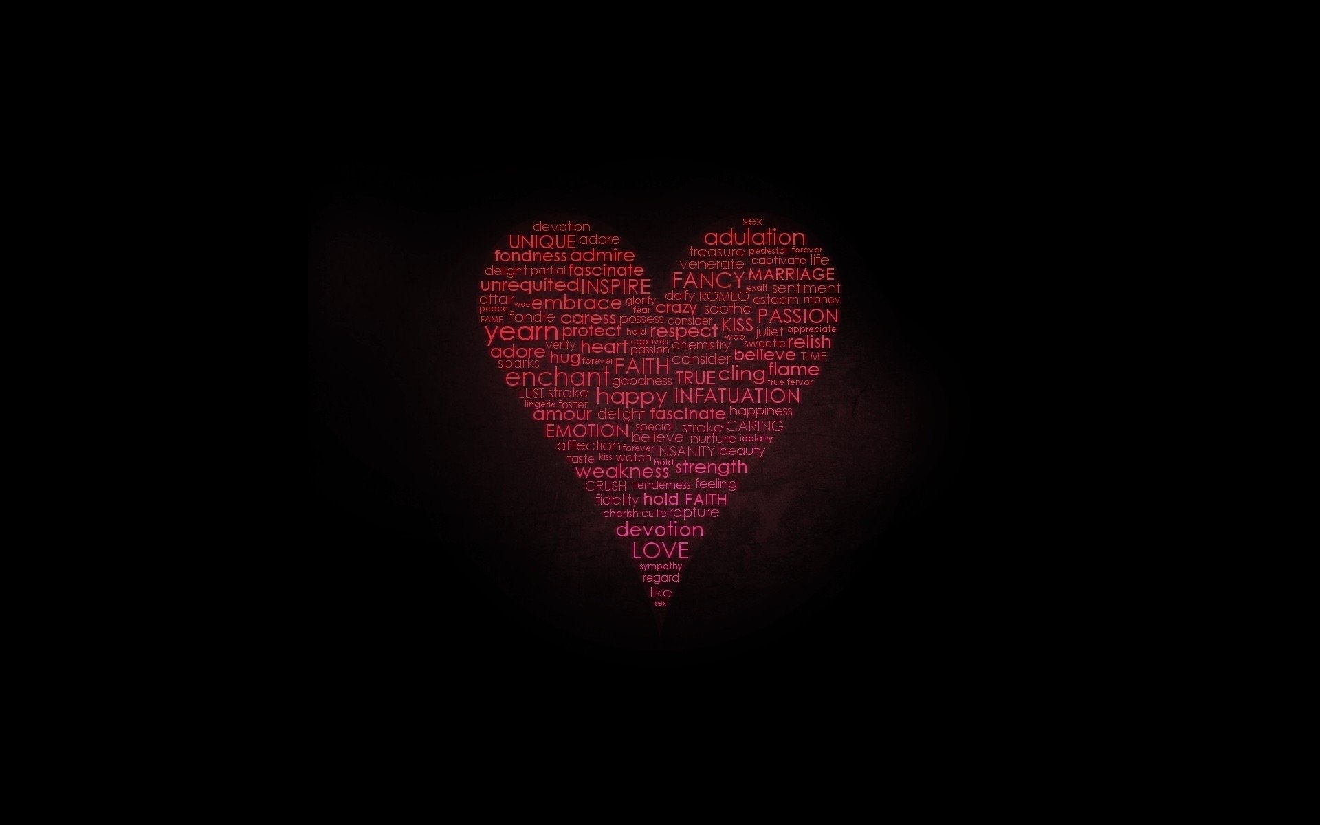 love, Heart, Forever, Words Wallpaper