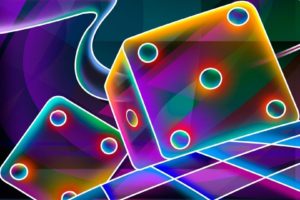 abstract, Dice, Colorful, Neon