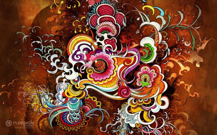 psychedelic, Colorful, Art HD Wallpaper Desktop Background
