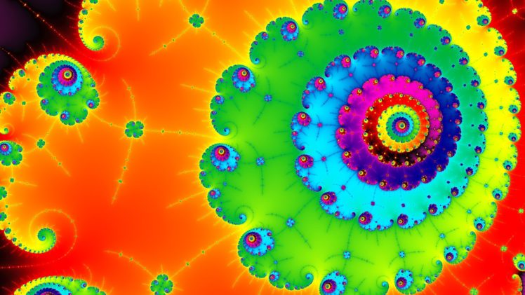 colorful, Bright, Spirals, Psychedelic HD Wallpaper Desktop Background