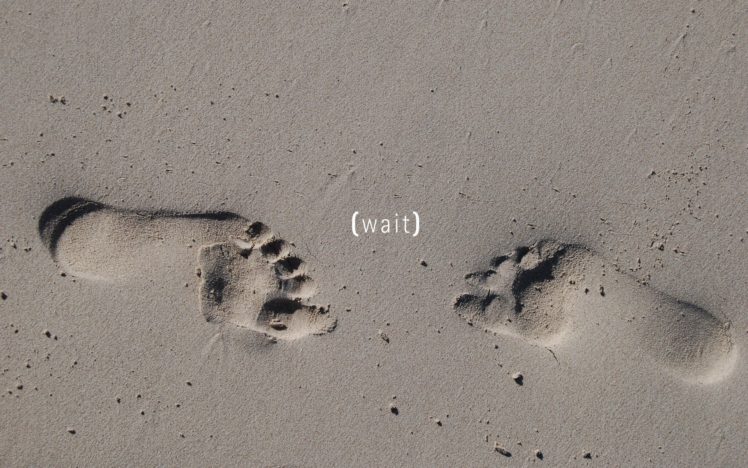 sand, Beach, Simple, Footprint HD Wallpaper Desktop Background