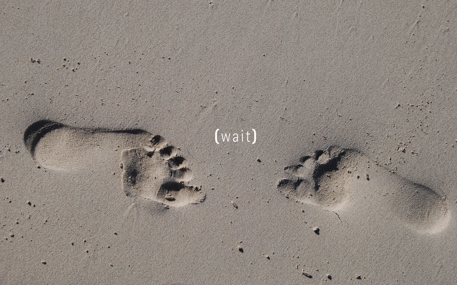 sand, Beach, Simple, Footprint Wallpaper