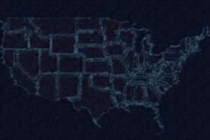 us, Usa, America, Map, Dark