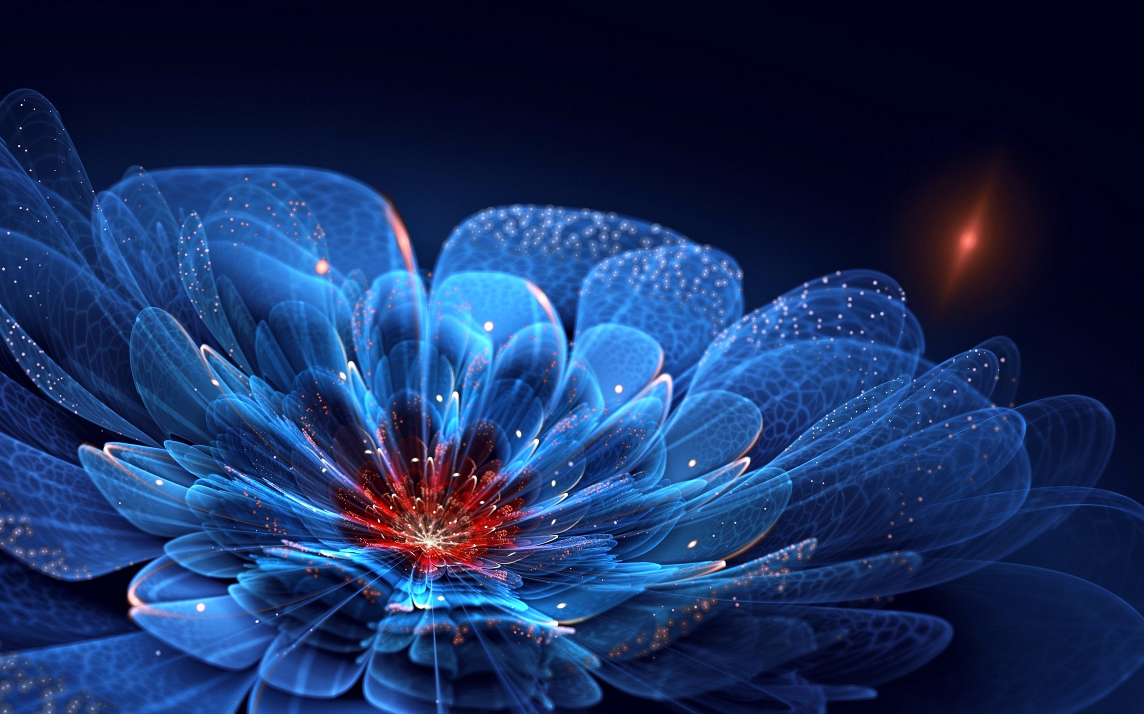backgroung, Colors, Flower, Pattern, Wallpapers, Blue, Lights Wallpaper