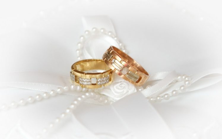 white, Wedding, Rings, Necklaces, Wedding HD Wallpaper Desktop Background
