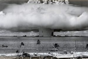 nuclear, Explosion, Wars, Old, Sea, Beaches, Ocean, Destruction, Smoke, Clouds, Big