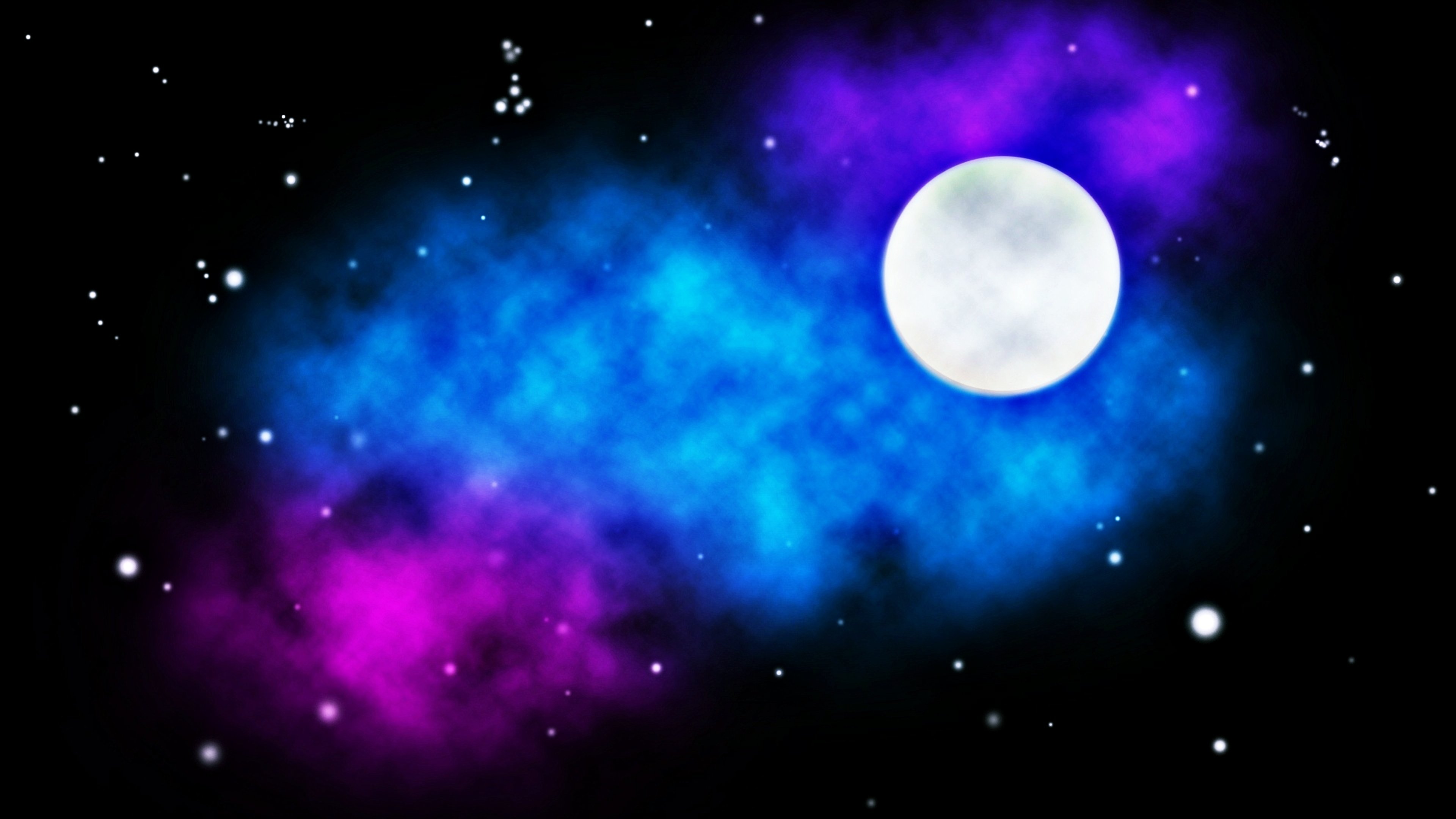 stars, Moon, Colors, Sky, Background Wallpaper