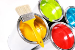 colors, Dyes, Buckets, Painting, Daubing, Varnishing, Yellow, Red, Blue, Green