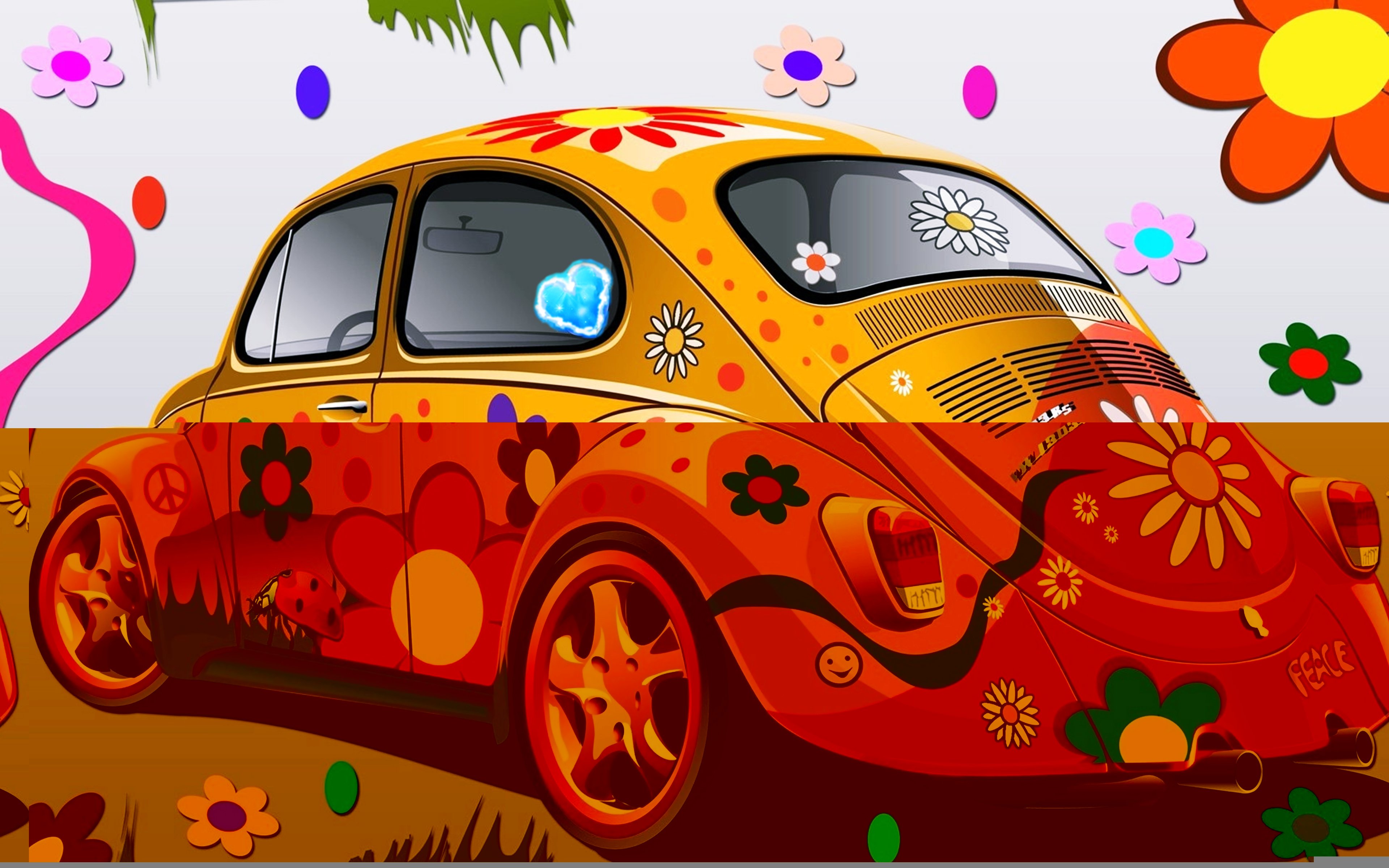 cars, Flowers, Drawing, Kids, Children, Coloring, Drawing, Colors Wallpaper