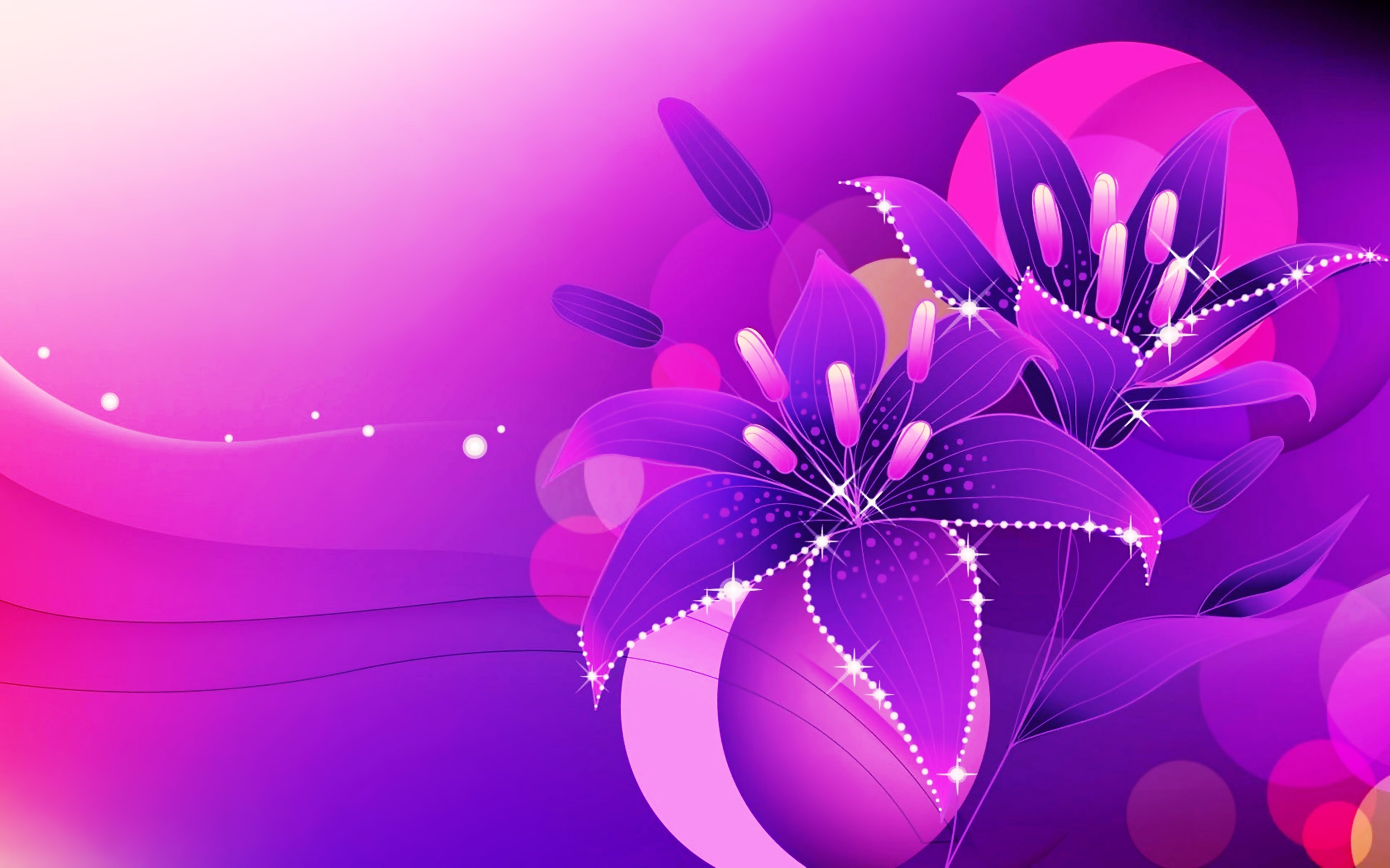 abstract, Art, Background, Colorful, Colors, Flowers, Glowing, Wallpapers, Pink, Purple Wallpaper