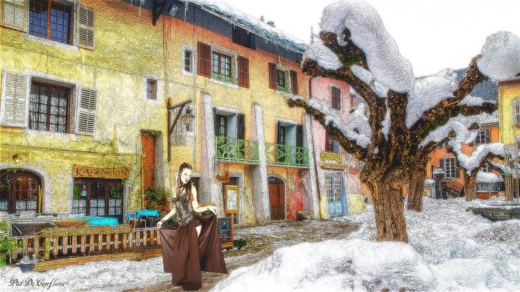 dame, Bernadette, Medieval, Ccty, Conflans, Savoie, France HD Wallpaper Desktop Background