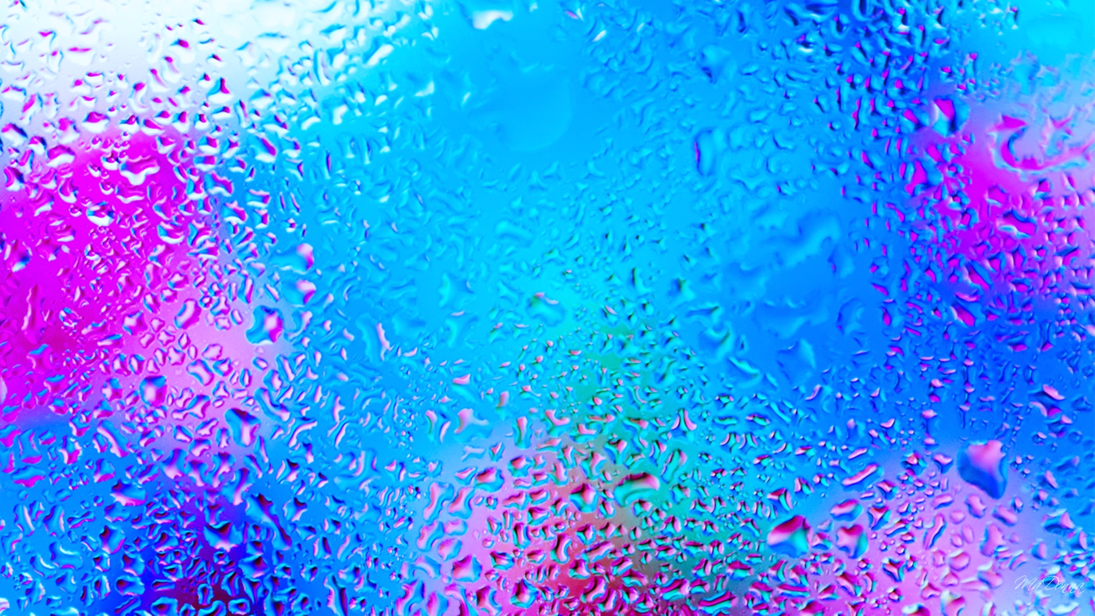 windows, Glass, Colors, Rain, Drops, Abstracts, Mood Wallpaper