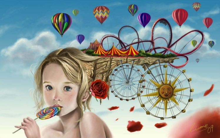 artistic, Art, Artwork, Painting, Original, Child, Children, Girl, Girls HD Wallpaper Desktop Background