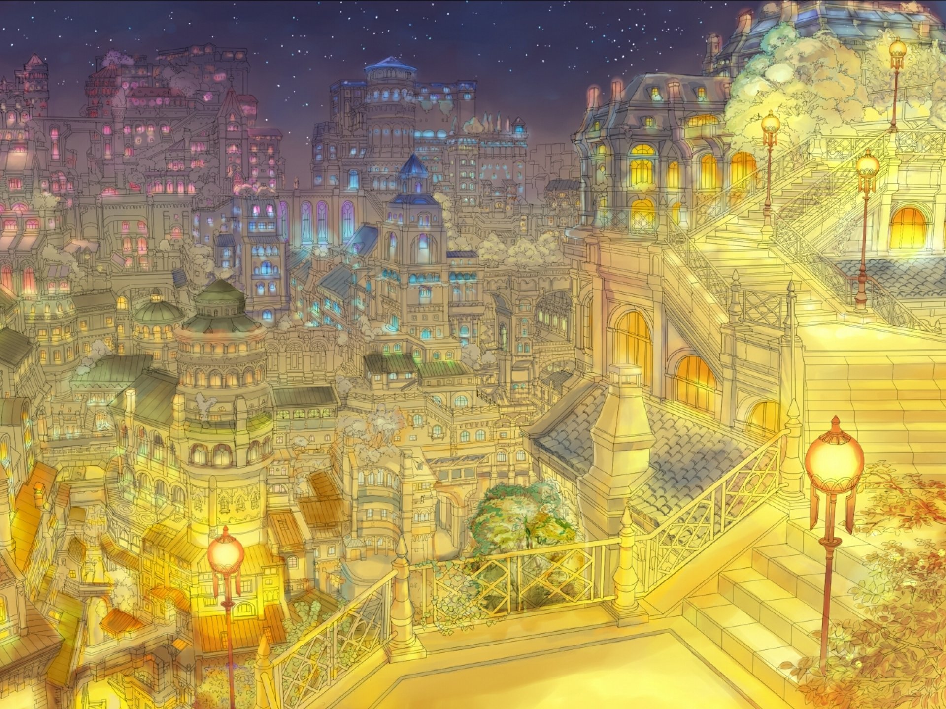 art, Artwork, Artistic, City, Cities, Fantasy, Architecture, Building, Original Wallpaper