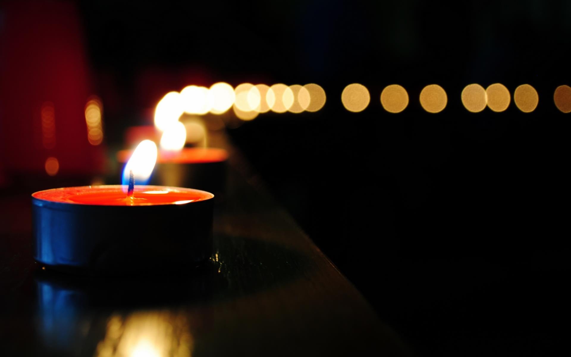 candle, Night, Lights Wallpaper