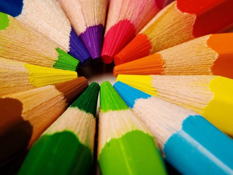 pencils, Multicolored, Sharp, Colorful HD Wallpaper Desktop Background