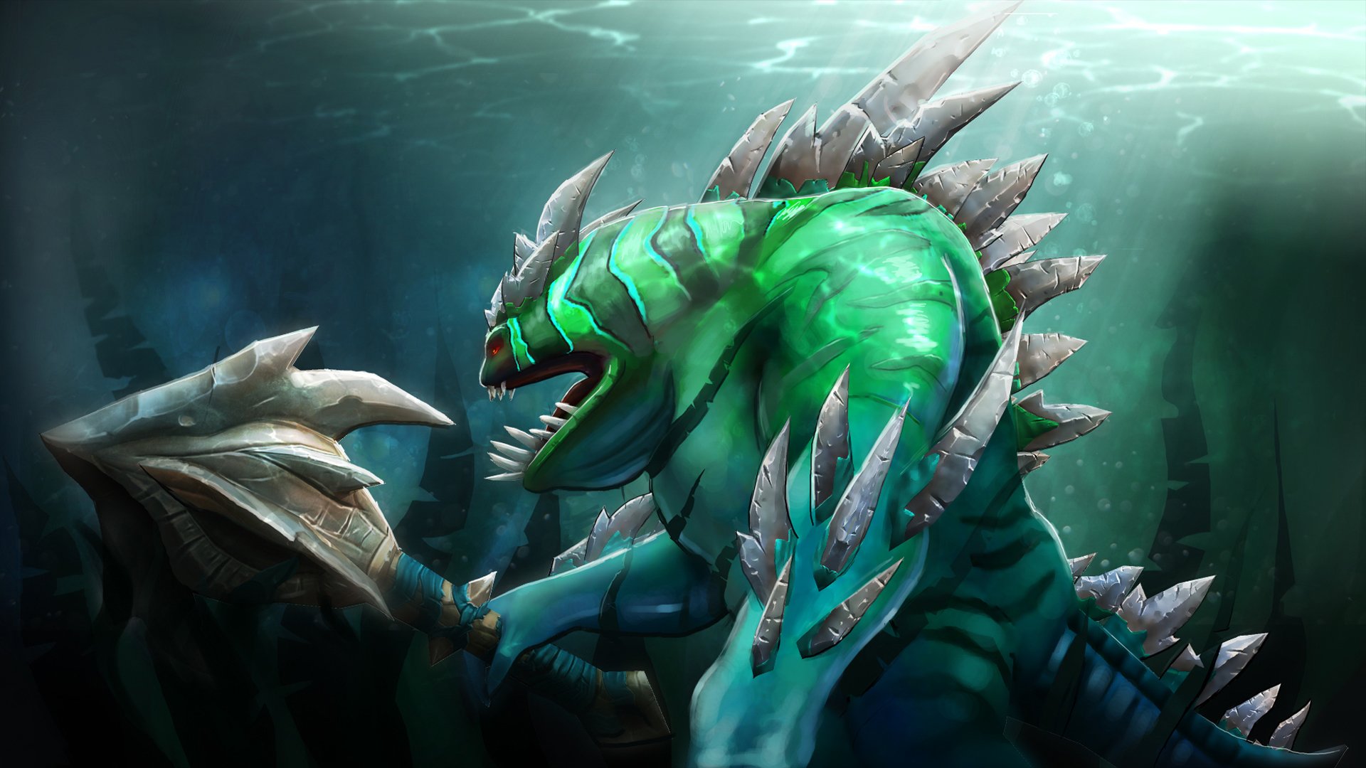 dota, 2, Monster, Tidehunter, Games, Fantasy, Warrior, Creature Wallpaper