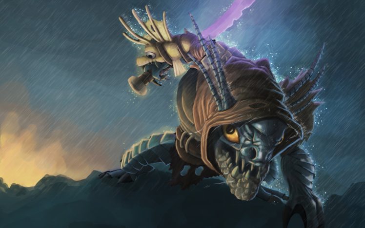 dota, 2, Slark, Monster, Warrior, Games, Fantasy HD Wallpaper Desktop Background