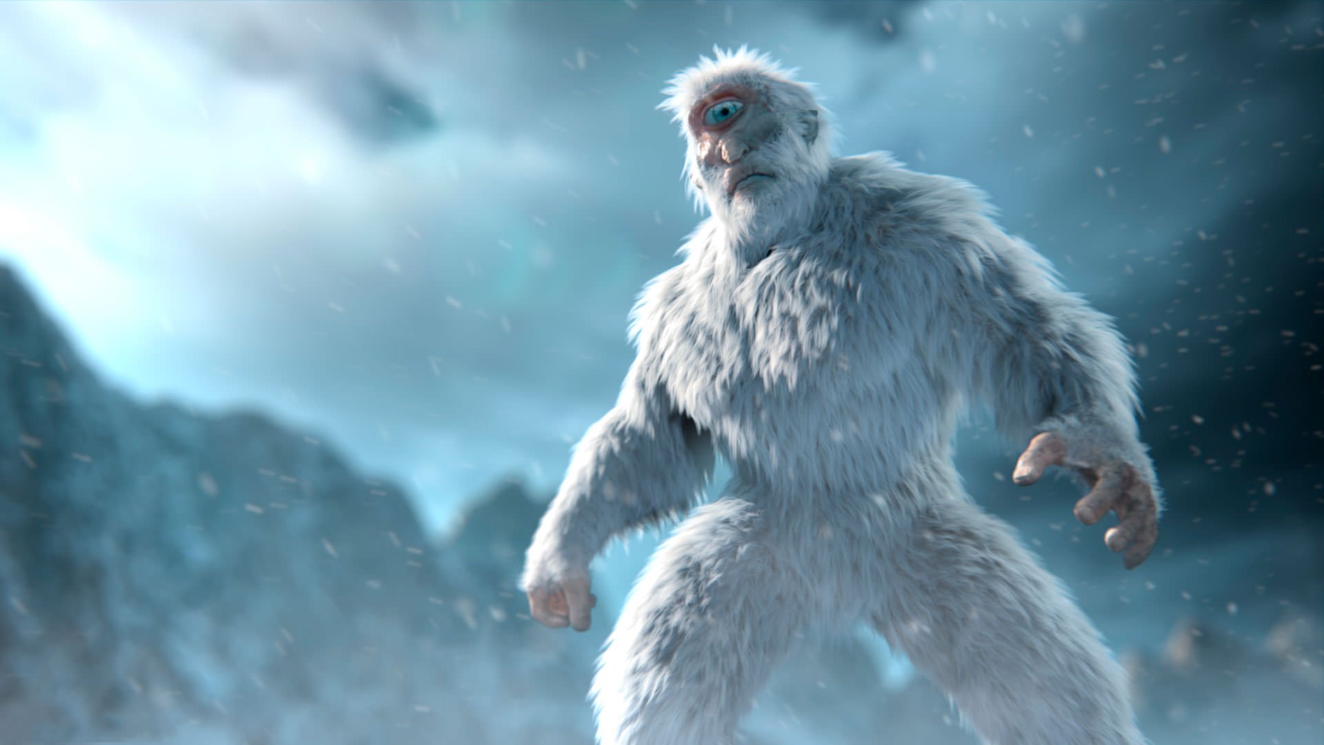 yeti, Nieve, Fantasia Wallpaper