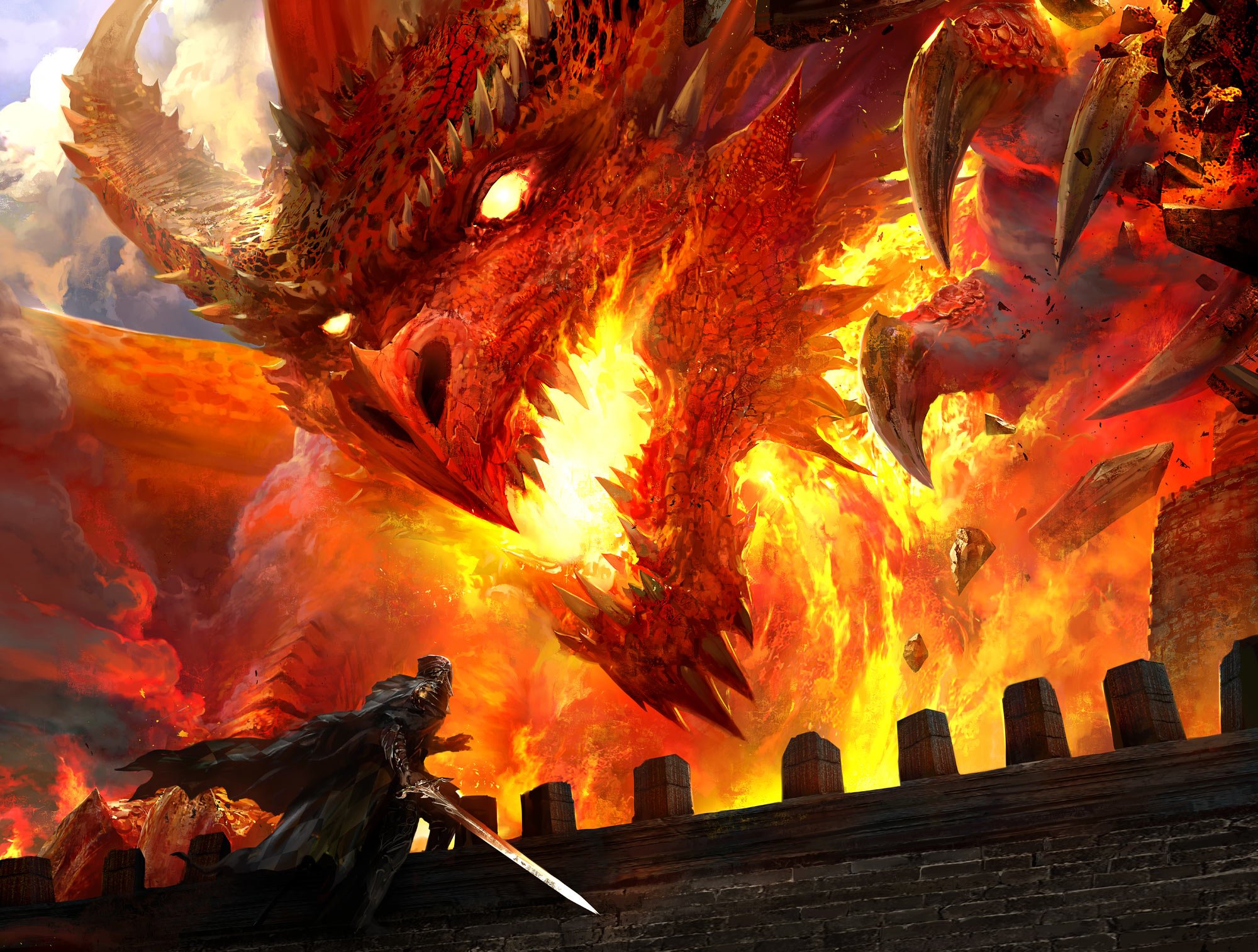 Дракон темного пламени. Аркат дракон огня. Огненный дракон драгон. Ред драгон Draconic. Красный огнедышащий дракон.