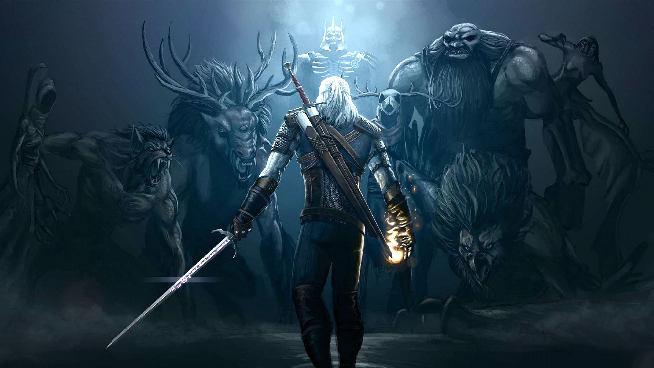 Witcher 3 Wild Hunt Fantasy Action Fighting Warrior Dark Wallpapers Hd Desktop And Mobile Backgrounds