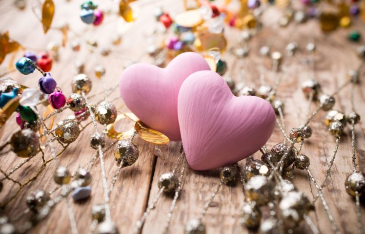 pink, Hearts, Heart, Mood, Bokeh HD Wallpaper Desktop Background