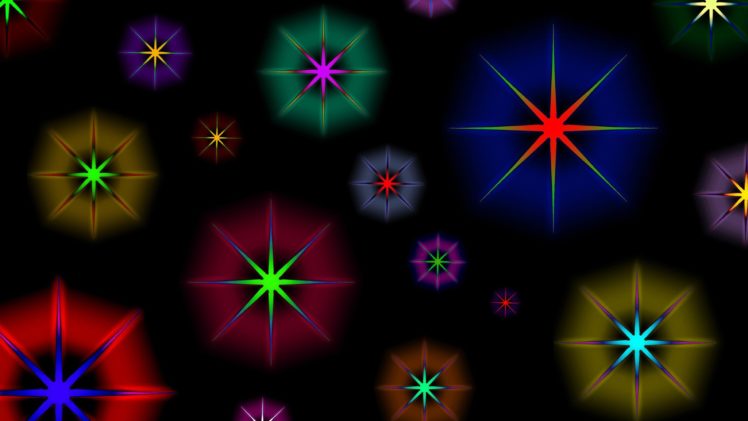 abstracto, Color, Ful, Estrellas, Colores HD Wallpaper Desktop Background